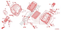 COPERTURA ANTERIORE/FILTRO ARIA per Honda CBR 250 R ABS RED 2012
