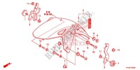 PARAFANGO ANTERIORE per Honda CBR 250 R ABS RED 2012