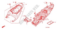 SEDILE/RIPARO POSTERIORE per Honda CBR 600 RR BLACK 2011