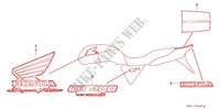 EMBLEMA/STRISCIA (F3V) per Honda CB 400 SUPER FOUR  VERSION S 6J 1997