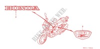 EMBLEMA/STRISCIA per Honda CB 400 FOUR With Speed warning light 1997