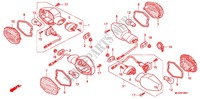 FRECCIA LAMPEGGIATORE (CB4008/S8/A8/SA8) per Honda CB 400 SUPER BOL D\'OR VTEC REVO Half cowled two-tone 2008