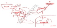 EMBLEMA/STRISCIA (CBR900RR'00,'01) per Honda CBR 929 RR 2001