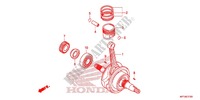 ALBERO A GOMITI/PISTONE per Honda CRF 150 F 2012