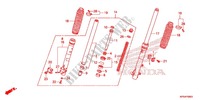 FORCELLA ANTERIORE per Honda CRF 230 F 2012