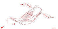 SEDILE SINGOLO(2) per Honda CRF 250 L RED 2013