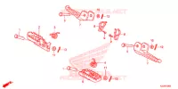 GRADINO/BRACCIO A TIRO/ PEDALE CAMBIO per Honda CRF 250 L 2014