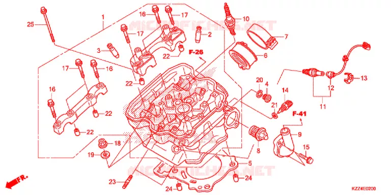 CILINDRO/TESTATA Honda MOTO 250 CRF 2016  CRF250LG