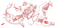 COPERTURA ANTERIORE/FILTRO ARIA per Honda CTX 200 BUSHLANDER 2011