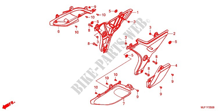 FILTRO ARIA/COPERTURA LATO per Honda CTX 700 ABS 2014