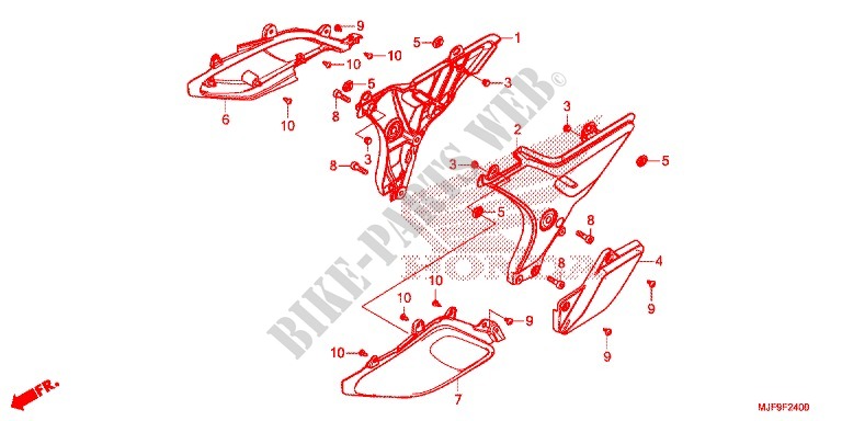 FILTRO ARIA/COPERTURA LATO per Honda CTX 700 DCT ABS 2016
