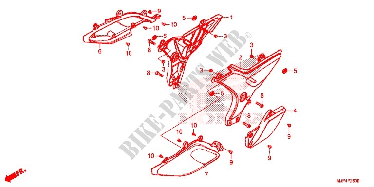 FILTRO ARIA/COPERTURA LATO per Honda CTX 700 N ABS 2014