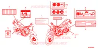 ETICHETTA CAUZIONE (CRF250L/LA) per Honda CRF 250 L 2018