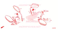 SPECCHIO   PARAMANO per Honda CRF 250 L 2018