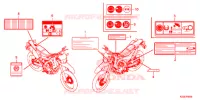ETICHETTA CAUZIONE (CRF250L/LA) per Honda CRF 250 L 2017