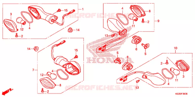 FRECCIA LAMPEGGIATORE (CRF250L/LA) Honda MOTO 250 CRF 2017  CRF250LH