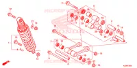 CUSCINO POSTERIORE(2) per Honda CRF 250 RALLYE ABS 2017