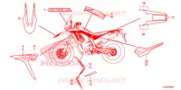 EMBLEMA/STRISCIA (CRF250RL/RLA) per Honda CRF 250 RALLYE ABS 2017