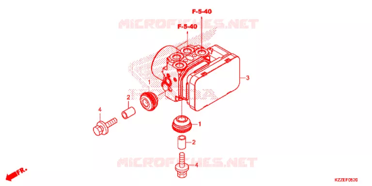 CILINDRO MAESTRO FRENO/MODULATORE ABS Honda MOTO 250 CRF 2017  CRF250RLAH