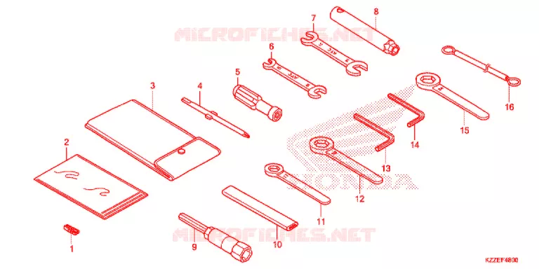 UTENSILI/SCATOLA BATTERIA Honda MOTO 250 CRF 2017  CRF250RLAH