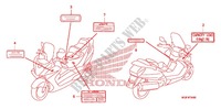 ETICHETTA CAUZIONE(1) per Honda SILVER WING 600 ABS 2013