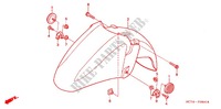 PARAFANGO ANTERIORE (FSC6002/D3/D4/D5) per Honda SILVER WING 600 2004