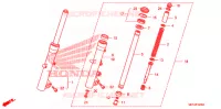 FORCELLA ANTERIORE per Honda SILVER WING 600 2007