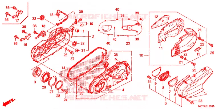 BRACCIO OSCILLANTE/CASSA CATENA Honda SCOOTER 600 SILVERWING 2007  FSC600D7