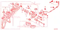 CALIBRO FRENO POSTERIORE per Honda NC 750 X ABS DCT 2015