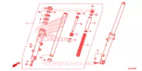 FORCELLA ANTERIORE per Honda NC 750 X ABS DCT 2015