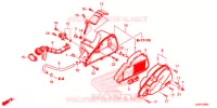 COPERTURA ANTERIORE/FILTRO ARIA per Honda 50 METROPOLITAN 2016