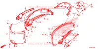 COPERTURA CORPO/SCATOLA BAGAGLI/ PORTATORE BAGAGLI per Honda 50 METROPOLITAN 2016