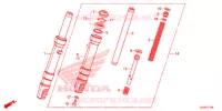 FORCELLA ANTERIORE per Honda 50 METROPOLITAN 2016