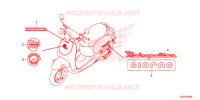 MARCHIO/EMBLEMA per Honda 50 METROPOLITAN 2016