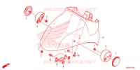 PARAFANGO ANTERIORE per Honda 50 METROPOLITAN 2016