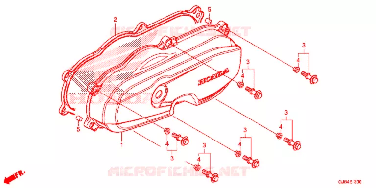 COPERTURA LATO SINISTRO Honda SCOOTER 50 METRO 2016  NCW50G_M
