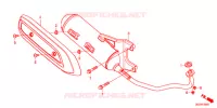 SMORZATORE SCARICO(2) per Honda DUNK 50 2014