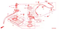 SERBATOIO COMBUSTIBILE per Honda LEAD 110 EX SPECIAL COLOR 2010