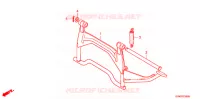 SOSTEGNO PRINCIPALE/PEDALE FRENO per Honda LEAD 110 EX SPECIAL COLOR 2010