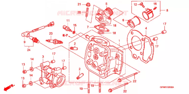 CILINDRO/TESTATA Honda SCOOTER 110 LEAD 2010  NHX110WH9