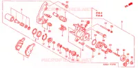 CALIBRO FRENO POSTERIORE per Honda REFLEX 250 SPORT 2005
