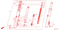 FORCELLA ANTERIORE per Honda FORZA 300 ABS 2014