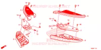 CUSCINO POSTERIORE/ GRADINO SEDILE DI TANDEM per Honda FORZA 300 2015