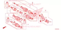 GIUNTURA POSTERIORE/ALBERO AVVIAMENTO POST. per Honda PIONEER 700 M2 2015