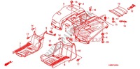 PARAFANGO POSTERIORE per Honda TRX 250 FOURTRAX RECON Standard 2006