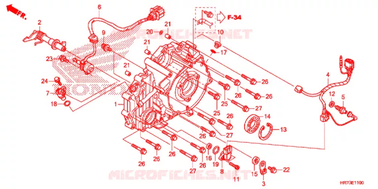 COPERTURA CASSA MANOVELLA Honda ATV 420 FOURTRAX 2016  TRX420FA5G