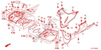 PANNELLO ANTERIORE/COPERTURA SOTTO (CBR125RW'07,'08,'09,'10) per Honda CBR 125 2008