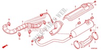 SMORZATORE SCARICO(2) per Honda FOURTRAX 420 RANCHER 4X4 Manual Shift 2017