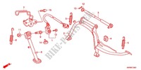 SOSTEGNO PRINCIPALE/PEDALE FRENO per Honda FAZE 250 2012