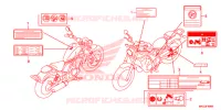 ETICHETTA CAUZIONE(1) per Honda REBEL 500 2018